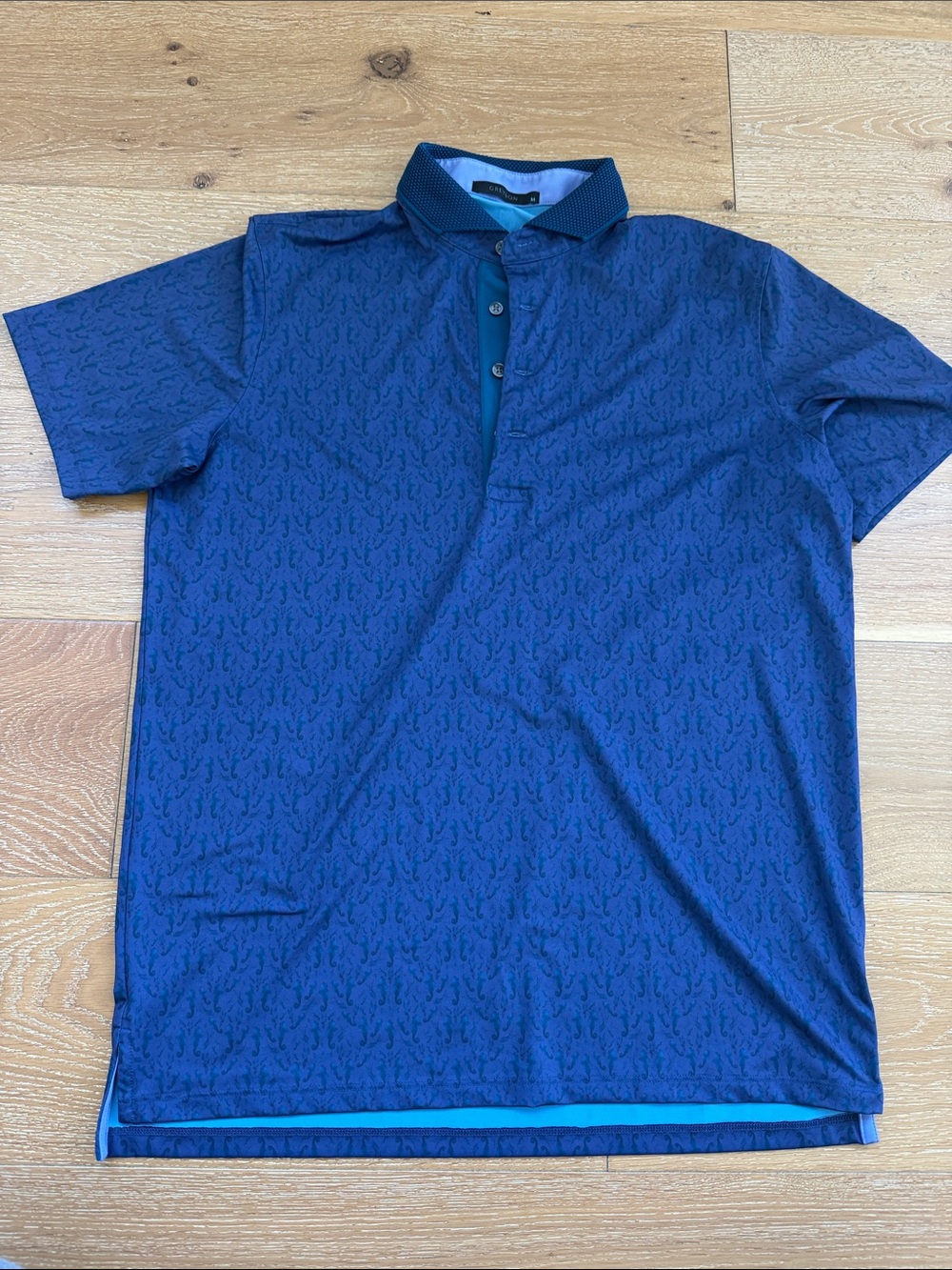 Men's Blue Golf Polo Shirt